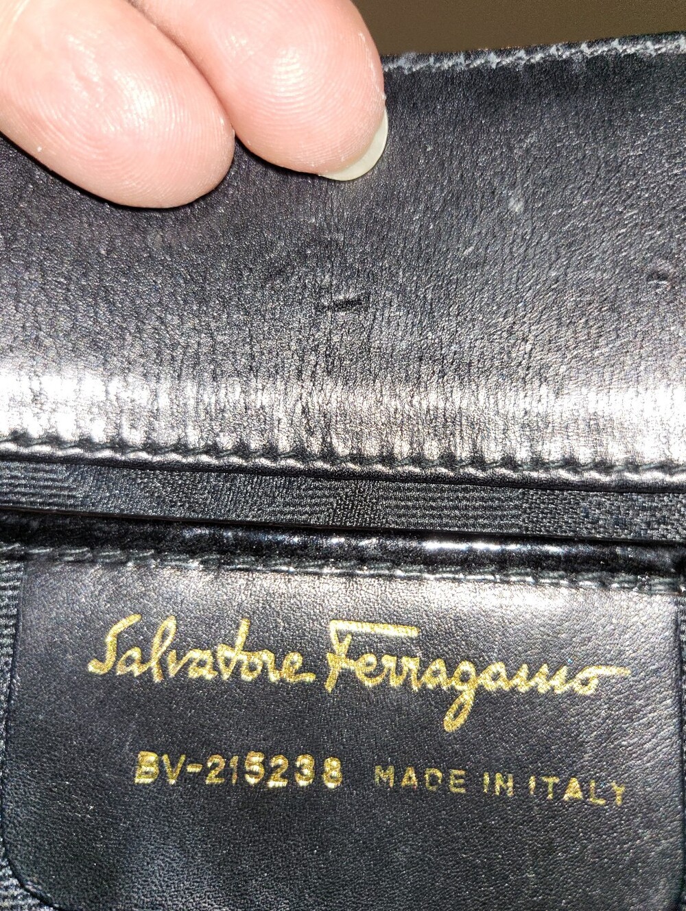 Salvatore Ferragamo Mini Wanda Black Patent Leather Top-Handle Bag with Strap - Picture 16 of 16